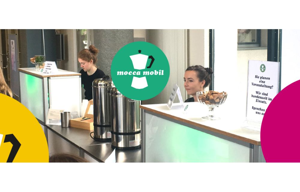 Kaffeebar des Coffee Caterings mocca mobil im Meeting Guide Berlin
