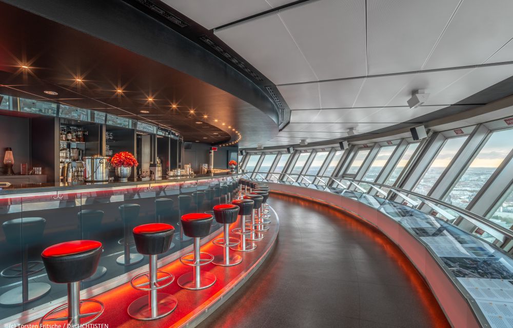 Bar 203 of the Berlin TV Tower with a spectacular view 