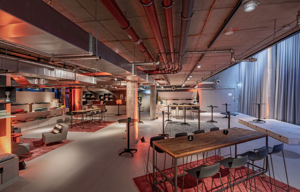 Work Lab in the Design Offices with stylish furniture