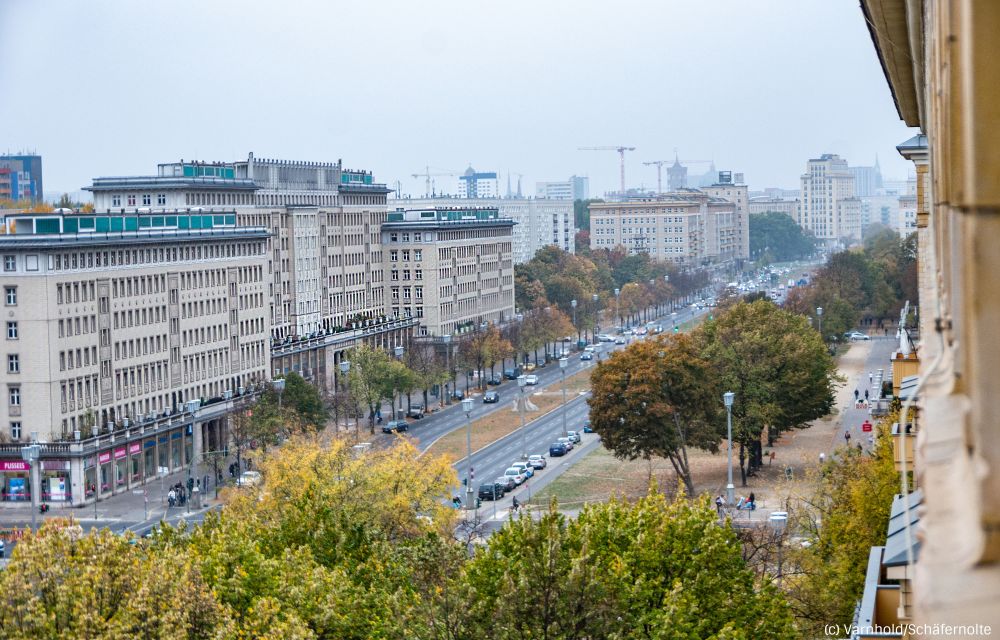 Karl-Marx-Allee from above