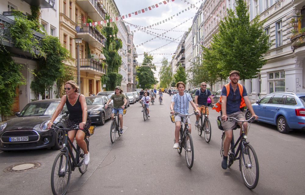 Fahrrad Gruppe Highlights Berlin im Prenzlauer Berg