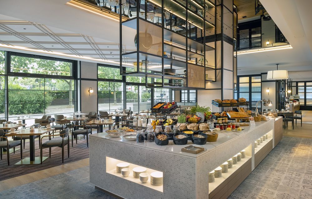 Breakfast buffet at DoubleTree by Hilton Berlin Ku'damm