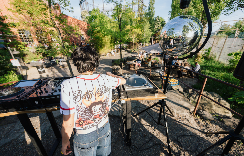 Musikact im Biergarten