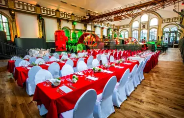 Meeting Guide Berlin, Eventlocation Wasserwerk, Dinnerbestuhlung im Pumpwerk