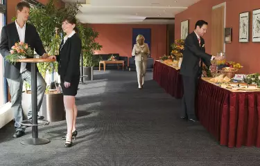 Foyer bei Tagung des Best Western Premier Airporthotel Fontane Berlin