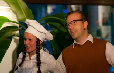 Meeting Guide Berlin, Incentive Berlin, Krimi Dinner, Schauspieler im Restaurant