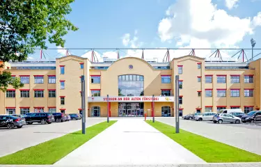 Frontansicht der Eventlocation Alte Försterei