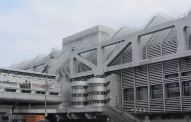 Das ICC - Internationales Congress Center Berlin in Charlottenburg