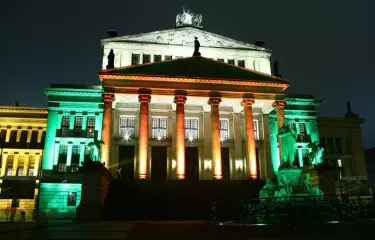 Das Schauspielhaus von Schinkel am Gendarmenmarkt, heute Konzerthaus
