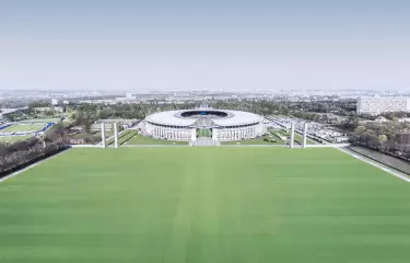Blick auf das Olympiastadion Berlin