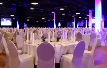 Meeting Guide Berlin Mercure Hotel MOA Berlin Gala Bestuhlung in der Convention Hall