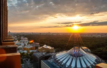 Meeting Guide Berlin Blick von der Terasse des Panoramapunkt am Potsdamer Platz