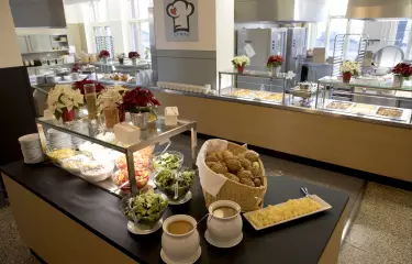 Meeting Guide Berlin, Tagungshotel, Jugendherberge Berlin Ostkreuz, Meeting Guide Berlin, Tagungshotel, Jugendherberge Berlin Ostkreuz, Frühstücksbüfett der Jugendherberge Berlin Ostkreuz