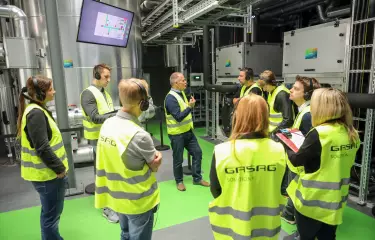 Energy workshop by GASAG Solution Plus with a guided tour