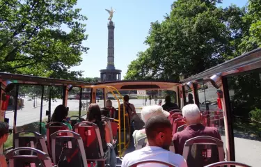 Meeting Guide Berlin, BEX Sightseeing, Berliner Stadtrundfahrt, Besichtigung, Busfahrt, Hop on, Hop off, Siegessäule