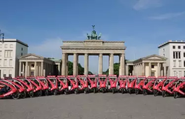 BikeTaxi Flotte am Brandenburger Tor