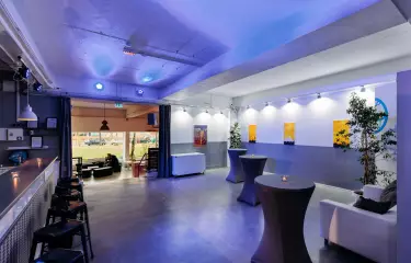 Lounge in the event location Forum Factory in Berlin