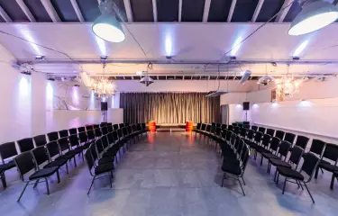 Townhall format in the event location Forum Factory in Berlin