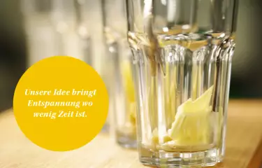 Ingwertee des Coffee Catering Anbeiters mocca mobil im Meeting Guide Berlin