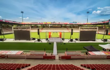 Stadioninnenraum Präsentation