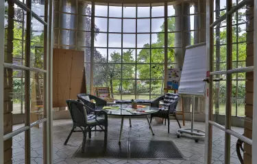 Wintergarten der MEET+CHANGE Location Interkulturelles Zentrum