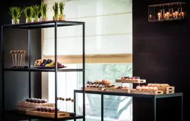 Coffee break with pasteries at Grand Hyatt Berlin