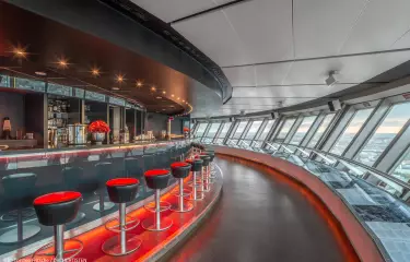 Bar 203 of the Berlin TV Tower with a spectacular view 