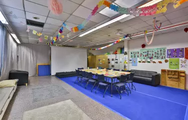 Large workshop room of the MEET+CHANGE location Kulturzenturm Prenzlauer Berg