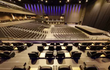 Interior with final stage in the location Verti Music Hall