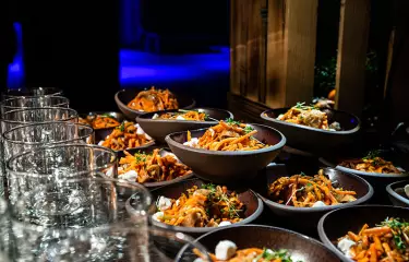 salad buffet at event