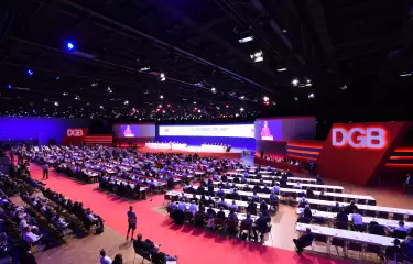 Meeting Guide Berlin, Kongresslocation Berlin, ECC, Convention Hall I, Parlamentbestuhlung