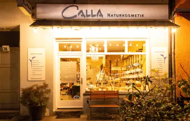 Calla Naturkosmetik Geschäft Außenansicht