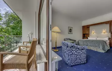 Hotel Villa Kastania Zimmer der Standard Kategorie mit Balkon