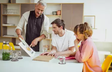 Das Golden Box Team erarbeitet ein Konzept