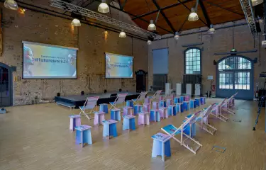 Einzigartiger, historischer Raum mit industriellem Flair, ideal für kreative Workshops und  inspirierende Meetings