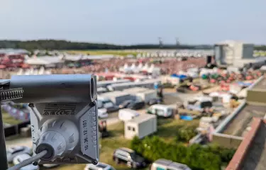 Richtfunkstrecke auf einem Festival