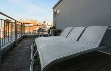 rooftop view from Sauna&Gym