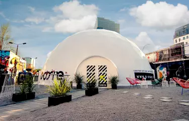 Domenfassade -  Open Air Area