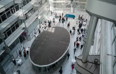 Vogelperspektive Kant Atrium im Ludwig Erhard Haus