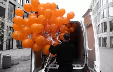 Helium Ballons Orange