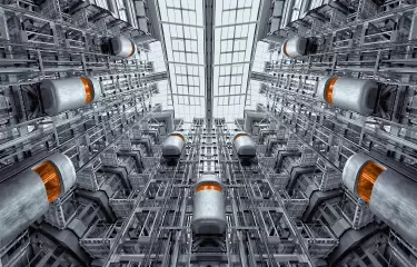 Fahrstühle im Kant Atrium im Ludwig Erhard Haus