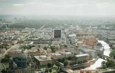 Aussicht mit etwas Nebel am Horizont