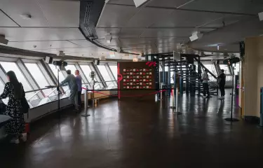 Aussicht mit Pressewand Eröffnung 