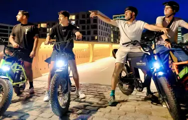 mit Urby Bike Berlin Nachts auf Tour