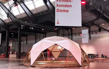 G75, Transparent mit Gaze, Messe Stuttgart