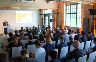 Workshop room with row seating 