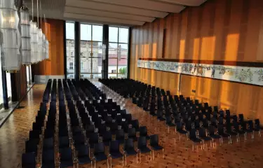 Auditorium Maximum - on the 2nd floor with a view of the castle and TV tower