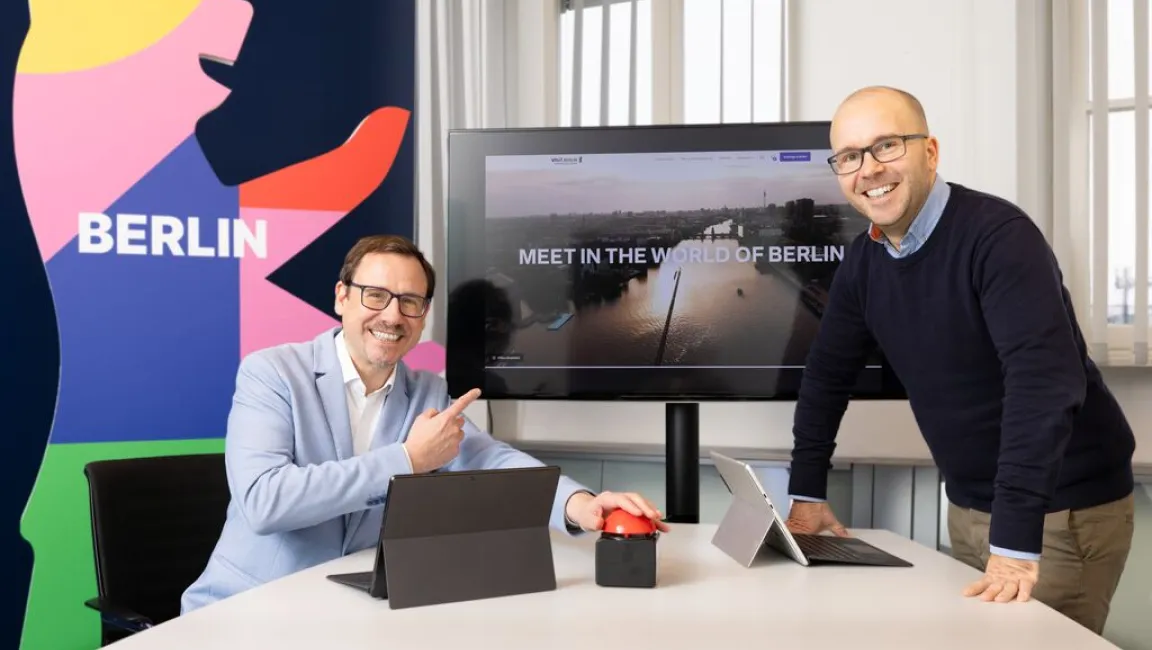 Relaunch der Website des Berlin Convention Office mit Marco Oelschlegel und Manuel Wrobel