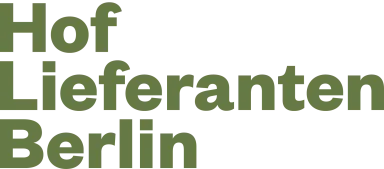 Logo mit grünem Text: Hof Lieferanten Berlin