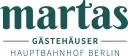 Logo martas Gästehäuser Hauptbahnhof Berlin